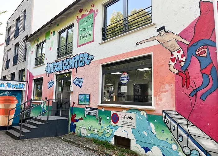 Immostay #3 - Mit Grossem Balkon, Parkplatz & Wlan- Naehe Zentrum Lägenhet Bremen